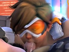 Overwatch Tracer gets kinky 3D animated POV